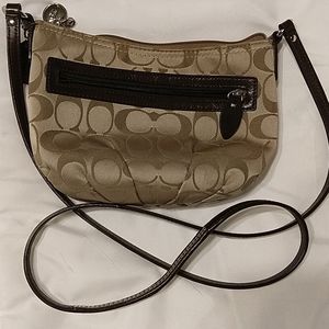 Authentic Coach signature crossbody